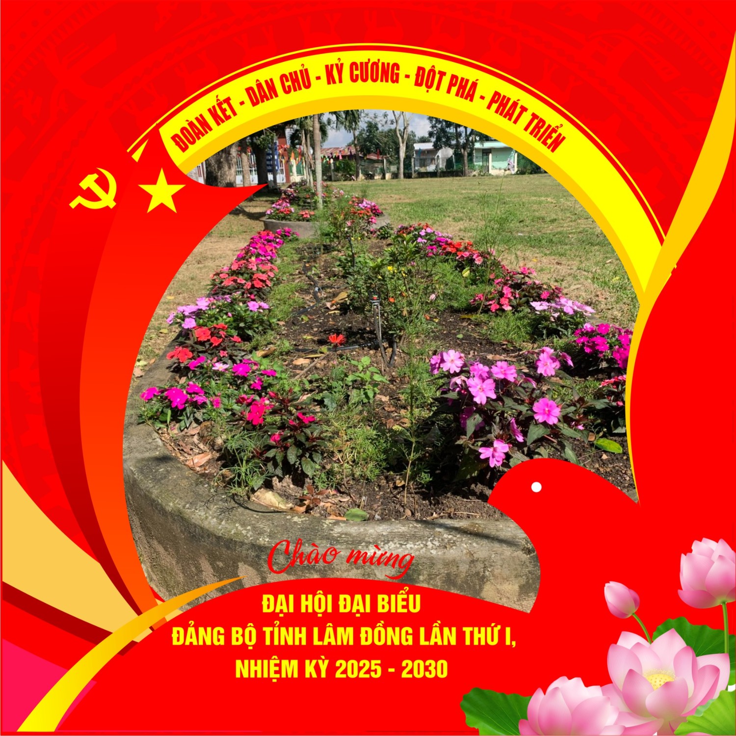 TRƯỜNG THCS TÂN THÀNH CHÀO MỪNG ĐẠI HỘI ĐẠI BIỂU ĐẢNG BỘ TỈNH LÂM ĐỒNG LẦN THỨ NHẤT, NHIỆM KÌ 2025-2030.